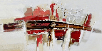 Schilderij abstract 70x140