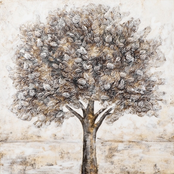Schilderij boom 100x100