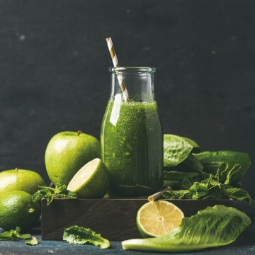 Smoothie op glas 60x60