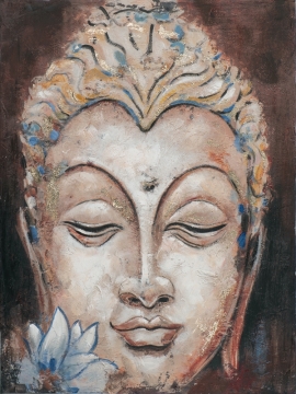 Schilderij Boedha 90x120 