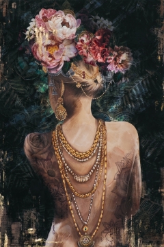 Schilderij vrouw 80x120 