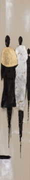 Schilderij figuratief 25x150