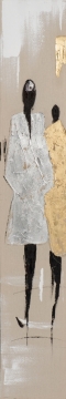 Schilderij figuratief 25x150