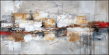 Schilderij abstract modern 100x200