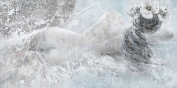 Schilderij nude woman 70x140