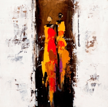 Schilderij figuratief 25x25