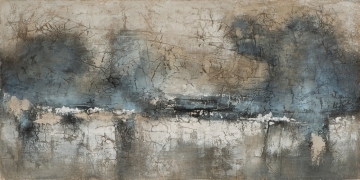 Schilderij abstract 70x140