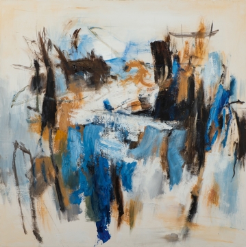 Schilderij abstract 115x115
