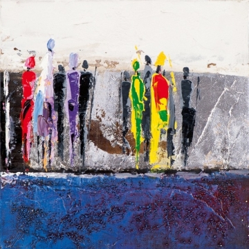 schilderij figuratief 25x25