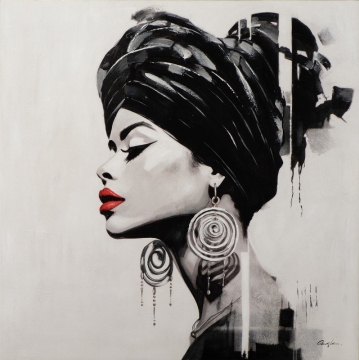 Schilderij proud woman115x115