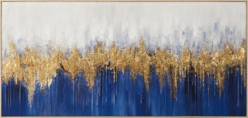 Abstracte schilderkunst in zachte tinten van roze en bruin, verrijkt met gouden lijnen en cirkels, met dynamische beweging.