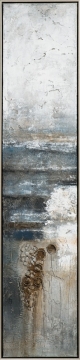 Schilderij abstract met lijst 30x130