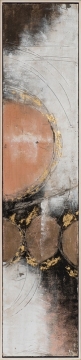 Schilderij abstract met lijst 30x130