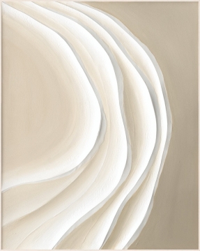 Schilderij sandy waves met lijst 80x100