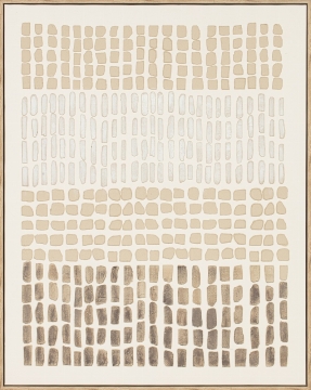 Schilderij drops met lijst 80x100