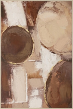 Schilderij chocolate colours met lijst 90x120 