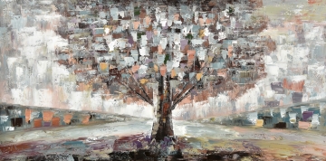 schilderij boom 70x140