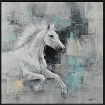 Schilderij paard 102x102