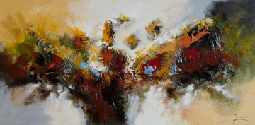Schilderij abstract 70x140