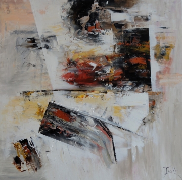 Schilderij Abstract 100x100