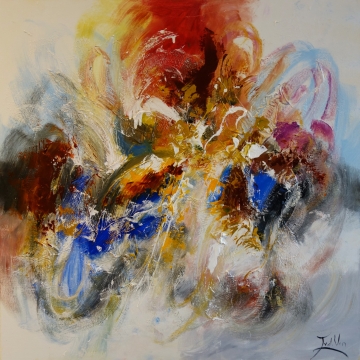 Schilderij Abstract 100x100