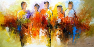 Schilderij figuratief 70x140