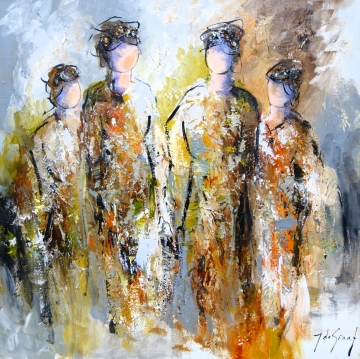 Schilderij figuratief 60x60