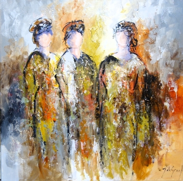 Schilderij figuratief 60x60