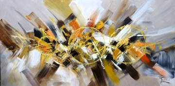 Schilderij abstract 70x140