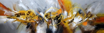 Schilderij abstract 60x180