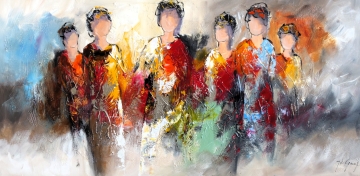 Schilderij figuratief 70x140