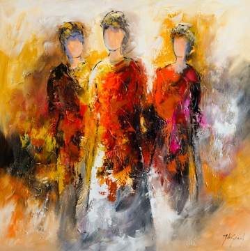 Schilderij figuratief 100x100