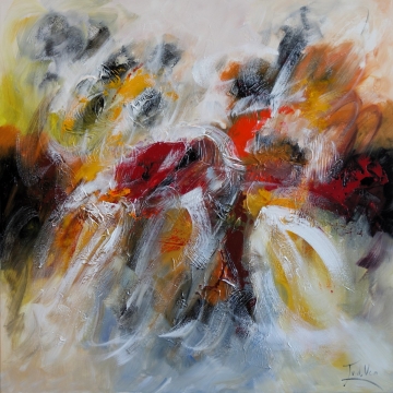 Schilderij Abstract 100x100