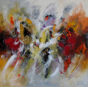 Schilderij Abstract 100x100
