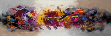 Schilderij modern 50x150