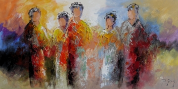 Schilderij figuratief 70x140