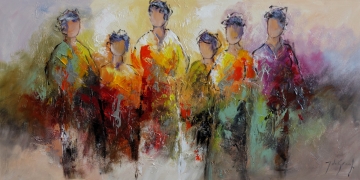 Schilderij figuratief 70x140