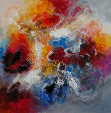 Schilderij Abstract 100x100