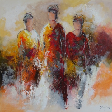 Schilderij figuratief 100x100