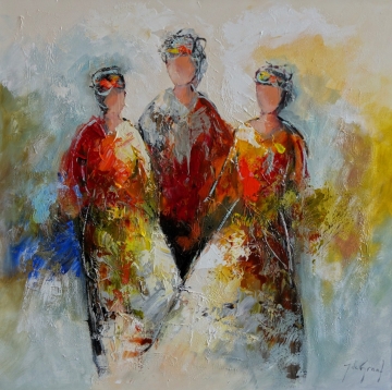 Schilderij figuratief 100x100