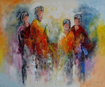Schilderij figuratief 100x120 