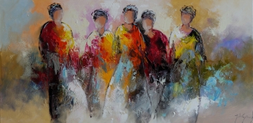 Schilderij figuratief 70x140