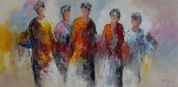 Schilderij figuratief 70x140