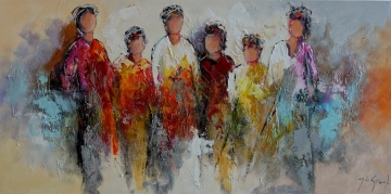 Schilderij figuratief 70x140