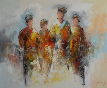 Schilderij figuratief 100x120 