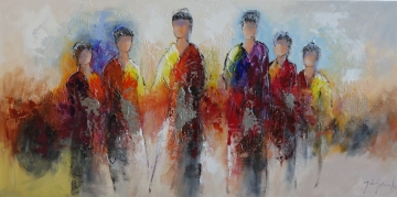 Schilderij figuratief 70x140