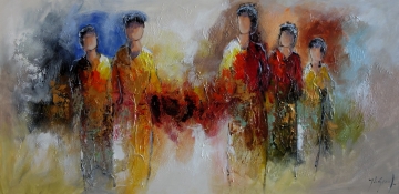 Schilderij figuratief 70x140