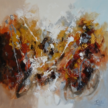 Schilderij Abstract 100x100