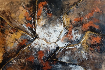 Schilderij abstract 80x120