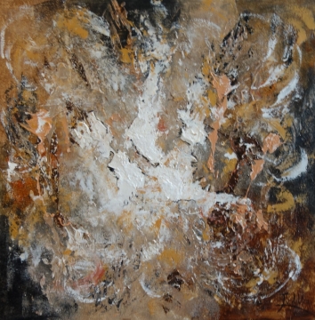Schilderij abstract 90x90